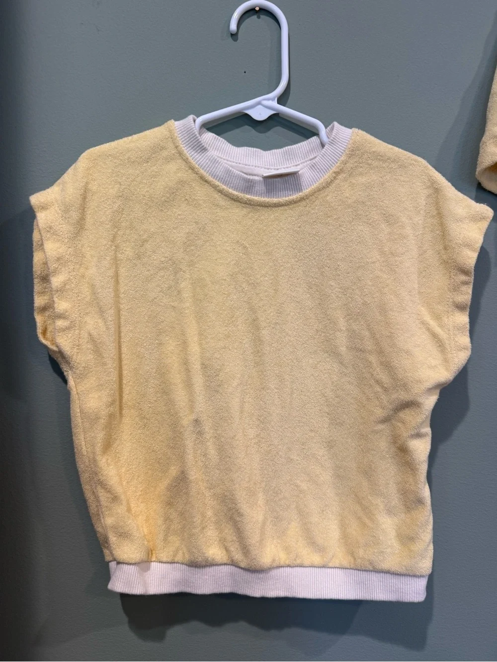 ZARA 2 piece toddler terry cloth outfit